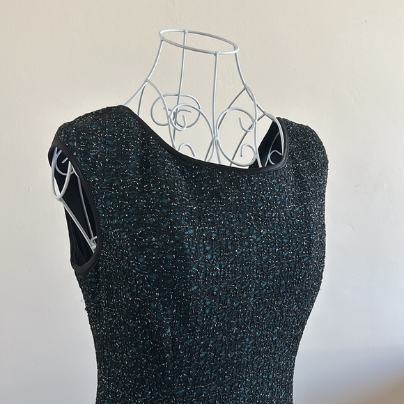 Maggy London Petite Size 10P Black & Teal Party Dress – Elegant Cocktail - Picture 5 of 12